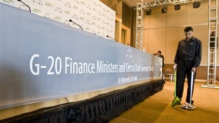A Sao Paulo, les ministres du G20 espèrent balayer les effets de la crise financière (AFP/Antonio Scorza)