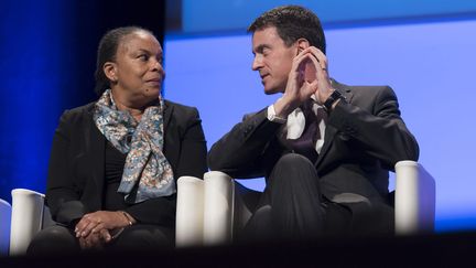 &nbsp; (Christiane Taubira et Manuel Valls © maxPPP)