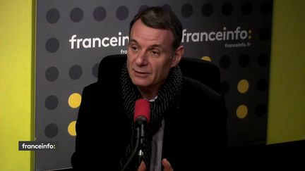 Le politologue Bruno Cautrès dans le studio de franceinfo. (FRANCEINFO / RADIOFRANCE)