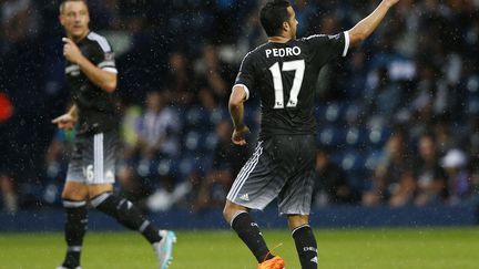 Pedro, buteur et passeur pour son premier match sous les couleurs des Blues (JUSTIN TALLIS / AFP)