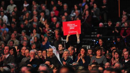 Le meeting de Fran&ccedil;ois Hollande &agrave; Aurillac le 11 mars 2012. (T MARSILHAC  / MAXPPP)