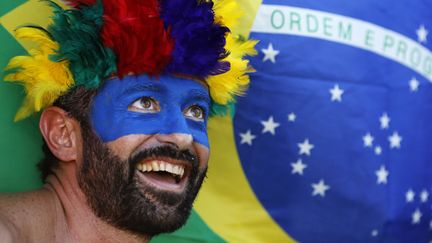 &nbsp; (Un fan colombien au Brésil © REUTERS)