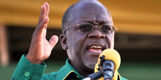 John Magufuli pendant un rassemblement électoral en octobre 2015 à Dar es Salaam, la plus importante ville de Tanzanie. (REUTERS - Sadi Said)