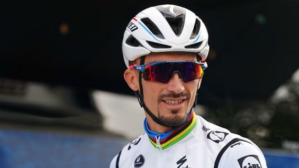 Julian Alaphilippe avant le départ du Tour à Brest le 24 juin.&nbsp; (EDDY LEMAISTRE / MAXPPP)