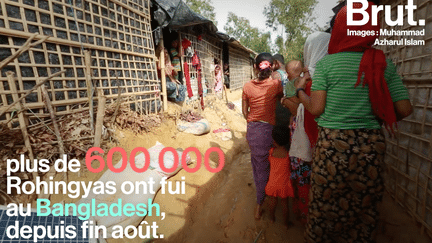 Le quotidien des réfugiés Rohingyas dans un camp au Bangladesh (Brut.)