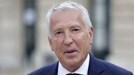 Philippe Ballard, député de l'Oise et porte-parole du RN était l'invité "franceinfo soir", le 20 septembre 2024. (STEPHANE DE SAKUTIN / AFP)