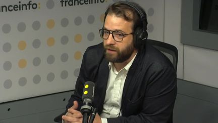 Maître Jean-Baptiste Soufron, avocat pour Anticor, invité de franceinfo le 21 juin 2023. (FRANCEINFO / RADIO FRANCE)