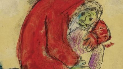 Chagall : esquisse pour "Elie sur le Mont Carmel"
 (Editions Mardaga)