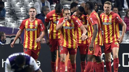 Le groupe soudé et solidaire des Sang et Or. (PASCAL PAVANI / AFP)