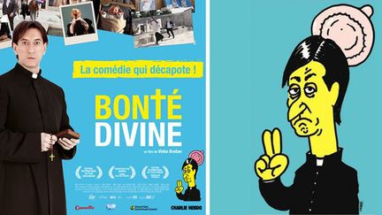 Un dessin de Charb orne l'affiche du film "Bonté divine" (sortie 1er avril 2015)
 (Wide / Charb)