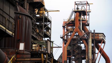 Le site ArcelorMitatl, de Florange (Moselle), le 6 d&eacute;cembre 2012. (JEAN-CHRISTOPHE VERHAEGEN / AFP)