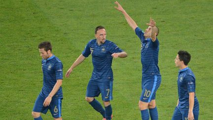 Karim Benzema, Franck Ribéry, Samir Nasri et Yoann Cabaye