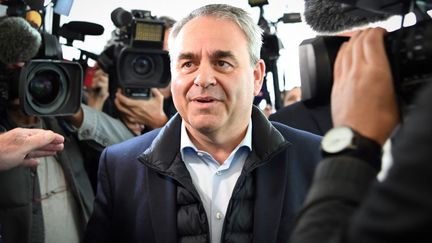 Le président de la région Hauts-de-France, Xavier Bertrand, le 26 avril 2022 à Paris. (BERTRAND GUAY / AFP)