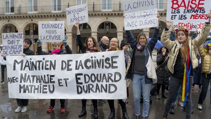 Rally against violence against children and adolescents, in Paris, November 18, 2023. (CLAIRE SERIE / HANS LUCAS / AFP)