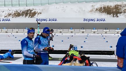 Simon Desthieux et Fabien Claude (de gauche à droite) à l'entraînement, lundi 7 février. (VD)