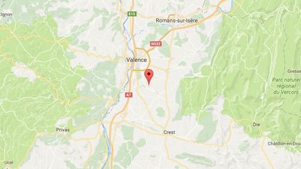 Les corps de la femme et des trois enfants ont été retrouvés mercredi 22 mars 2017 à&nbsp;Beaumont-les-Valence (Drôme). (GOOGLE MAPS)