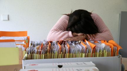 L'OMS décrit le burn-out comme "un syndrome (...) résultant d'un stress chronique au travail".&nbsp; (MAXPPP)