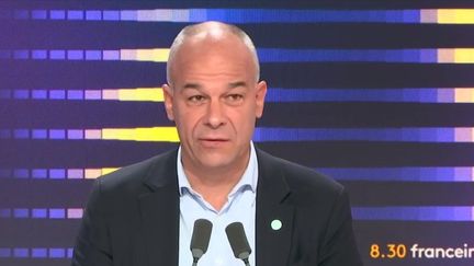 Le président de la FNSEA, Arnaud Rousseau, le 20 novembre 2024 sur franceinfo. (FRANCEINFO / RADIO FRANCE)