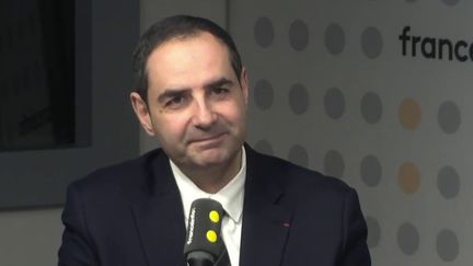 Elie Korchia, président du Consistoire de France, l’institution représentative du judaïsme, le 21 mars 2022 sur franceinfo. (FRANCEINFO / RADIO FRANCE)