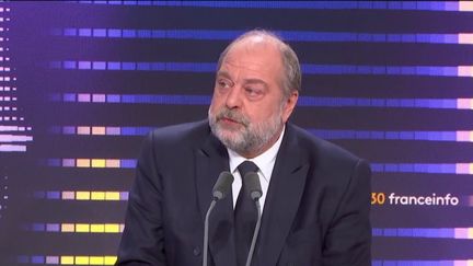 Le garde des Sceaux Eric Dupond-Moretti invité de franceinfo, le 31 janvier 2024. (FRANCEINFO / RADIOFRANCE)