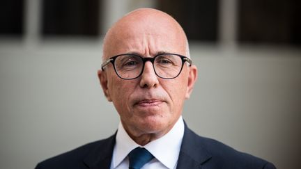 Le président des Républicains, Eric Ciotti, le 18 septembre 2023, à Paris. (ANDREA SAVORANI NERI / NURPHOTO / AFP)