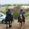 En Afrique du Sud, bras de fer entre la police et des mineurs illégaux. (VALENTIN HUGUES / FRANCEINFO / RADIO FRANCE)