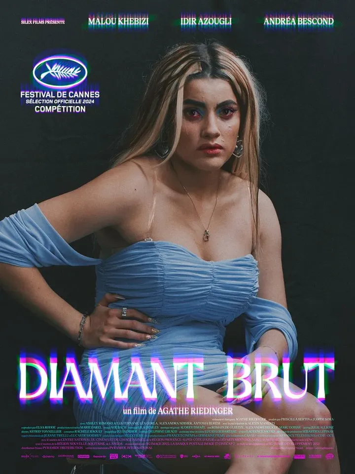 L'affiche de "Diamant brut" d'Agathe Riedinger (2024). (PYRAMIDE DISTRIBUTION)