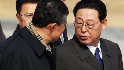 Le dirigeant nord-coréen Kim Yong-Il en visite en Chine en mars 2009 (AFP - STR)