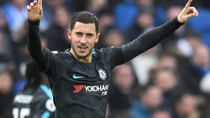 Eden Hazard, l'attaquant de Chelsea, a signé un doublé à Brighton. (GLYN KIRK / AFP)