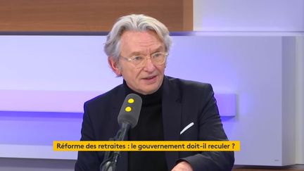 L'ancien secrétaire général de Force Ouvrière Jean-Claude Mailly, "invité éco" de franceinfo, mardi 10 décembre 2019. (FRANCEINFO)