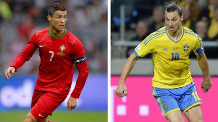 Le Portugais Cristiano Ronaldo et le Suédois Zlatan Ibrahimovic