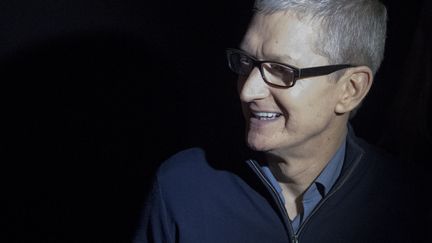 Tim Cook, le PDG d'Apple, durant la dernière Keynote, en octobre 2016. (JOSH EDELSON / AFP)