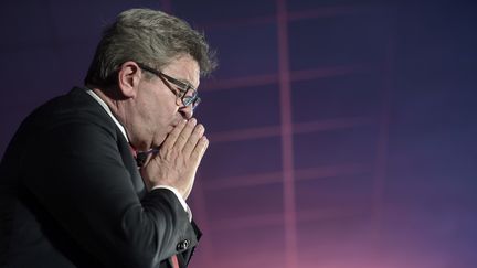 Jean-Luc Melenchon&nbsp;lors d'un&nbsp;meeting&nbsp;à Pau, le 8 novembre 2018. (IROZ GAIZKA / AFP)