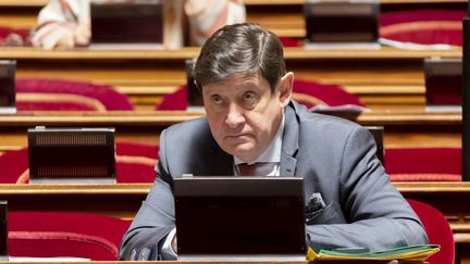 Patrick Kanner, sénateur PS du Nord, président du groupe socialiste, écologiste et républicain au Sénat, le 2 mars 2023. (VINCENT ISORE / MAXPPP)