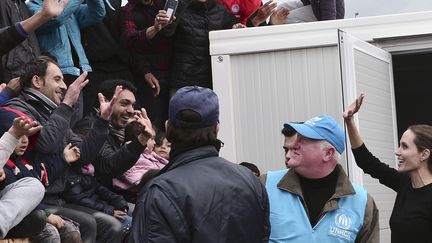 Angelina Jolie en Grèce, le 16 mars 2016
 (LOUISA GOULIAMAKI / AFP)