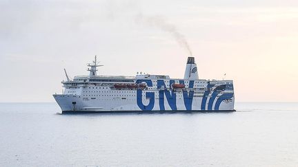 Un navire de la compagnie GNV en août 2020.&nbsp; (ALESSANDRO DI MEO / ANSA)