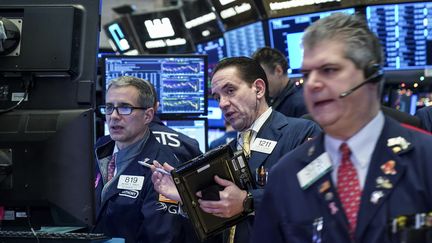 Le New York Stock Exchange (NYSE) à New York (Etats-Unis), le 2 janvier 2018. (DREW ANGERER / GETTY IMAGES NORTH AMERICA)