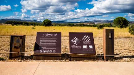 Mémorial du camp de Rivesaltes dédié aux Harkis le 30 septembre 2022. (JC MILHET / HANS LUCAS)