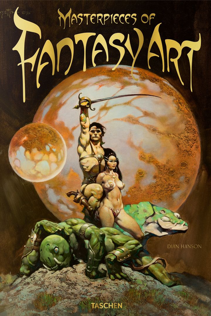 Première de couverture de&nbsp;"Masterpieces of Fantasy Art" de&nbsp;Dian Hanson. (Copyright Tashen / Frank Frazetta)