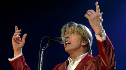 David Bowie en concert au Zénith de Paris le 24 septembre 2002. (OLIVIER LEJEUNE/ LE PARISIEN / MAXPPP)