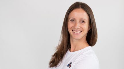 Anaïs Chevalier-Bouchet&nbsp;vise une médaille pour le biathlon français à l'occasion des Jeux olympiques d'hiver de Pékin.&nbsp; (GEOFFROY VAN DER HASSELT / AFP)