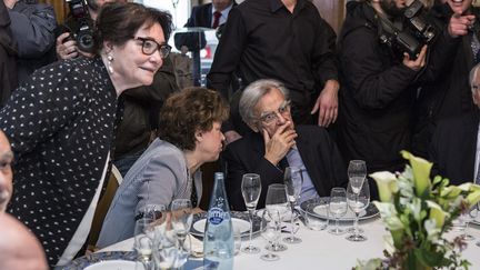 Paule Constant, Franoise Chandernagor, Bernard Pivot et Didier Decoin, membres de l'Académie Goncourt en 2013
