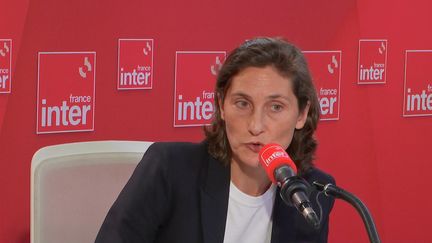 La ministre des Sports Amélie Oudéa-Castéra était l'invitée de France Inter, le dimanche 25 septembre 2022.&nbsp; (FRANCEINTER / RADIOFRANCE)