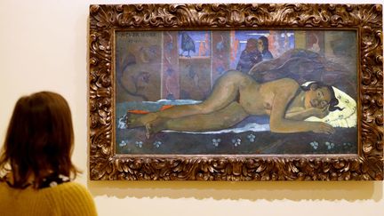 "Nevermore" de Paul Gauguin, exposé à la fondation Louis Vuitton à Paris (15 février 2019)
 (François Guillot / AFP)