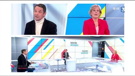 Thierry Mandon / Nadine Morano (CAPTURE D'ÉCRAN FRANCE 3)