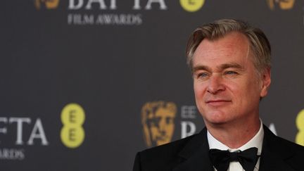 Christopher Nolan à Londres (Royaume-Uni), le 18 février 2024. (ADRIAN DENNIS / AFP)