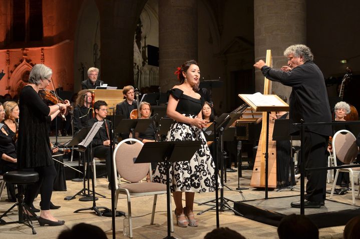 René Jacobs dirige "Il triomfo del tempo e del disinganno" à Ambronay.
 (Bertrand Pichène - Festival d&#039;Ambronay)