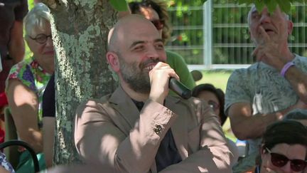 L'écrivain italien, Roberto Saviano est l'invité d'honneur de la 7é edition du festival international de journalisme de Couthures-sur-Garonne (Lot-et-Garonne) (France 3 Nouvelle Aquitaine)