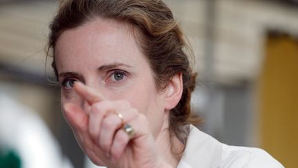 Nathalie Kosciusko-Morizet, candidate UMP &agrave; la mairie de Paris, le 4 juillet 2013 lors du lancement de sa campagne dans la capitale. (FRANÇOIS GUILLOT / AFP)