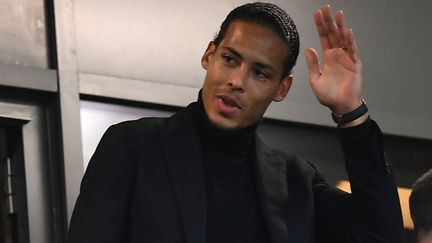 Virgile van Dijk lors de la rencontre entre Liverpool et Leicester. (PAUL ELLIS / AFP)